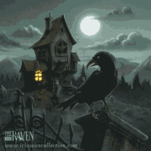 Gif animé gothique maison